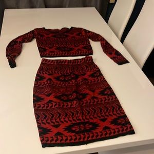 Derek, crop top and skirt sweater set, Medium.  Can be sold together or separate